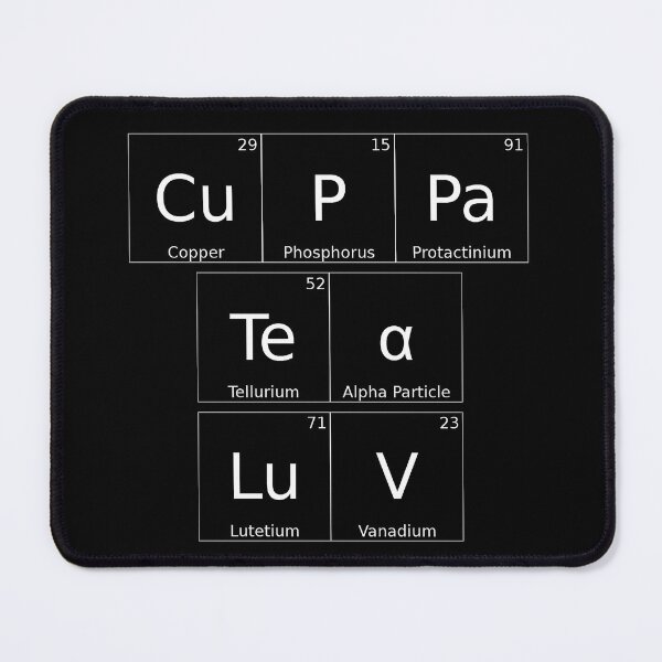 Item preview, CUPPA TEA LUV - for dark backgrounds designed and sold by WheelieGdArt.