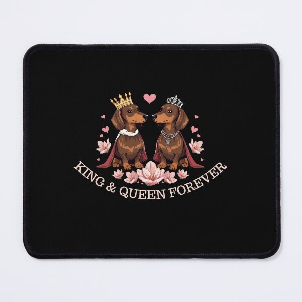 Item preview, King & Queen Forever Dachshund Royal Couple Gifts designed and sold by Domel9674.