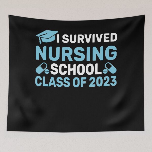 Item preview, I Survived Nursing School Class 2023 designed and sold by SiarheiYur.
