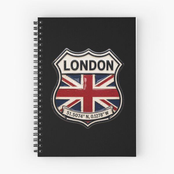 Item preview, London Vintage Flag Emblem Coordinates Art designed and sold by PlanetEye Designs.