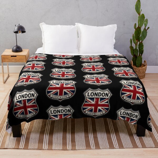 Item preview, London Vintage Flag Emblem Coordinates Art designed and sold by PlanetEye Designs.
