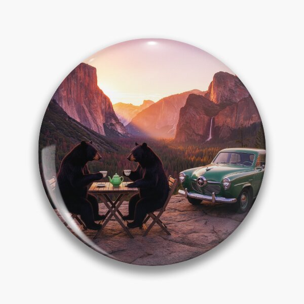 Item preview, Black Bears Stop for Tea on a Road Trip  designed and sold by Tridentulus.