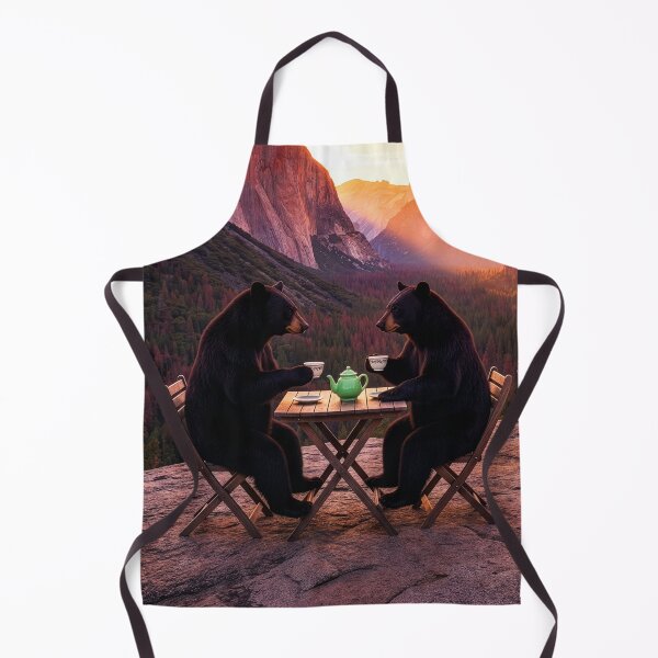 Item preview, Black Bears Stop for Tea on a Road Trip designed and sold by Tridentulus.