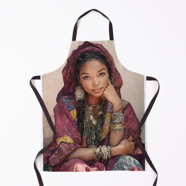 Item preview, Woman From Comoros - African Woman Ethnic Portrait Print designed and sold by Oldetimemercan.