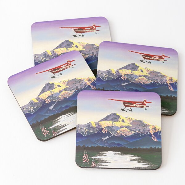 Item preview, Denali Mountain Painting, K2 Aviation, Living Room Painting, Alaska Mountain, Gift for Pilot, Scott Clendaniel, Alaska Aviation, Mt McKinley designed and sold by Scott Clendaniel.