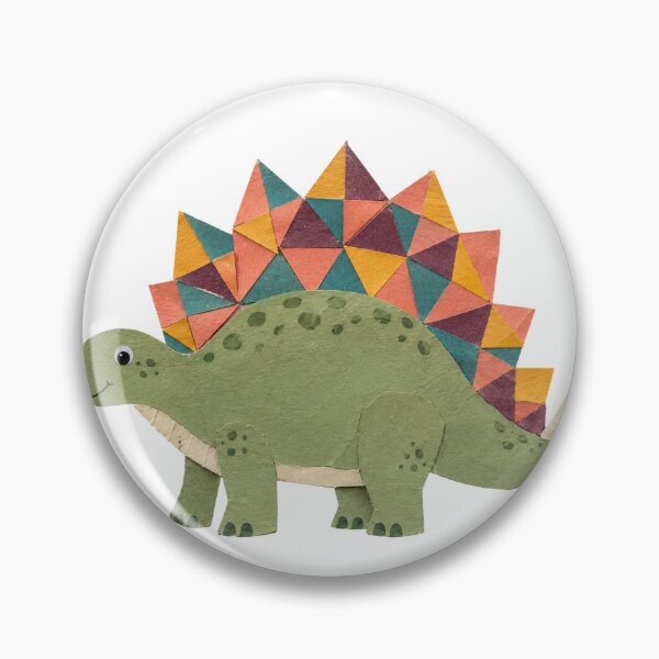Item preview, Colorful Geometric Stegosaurus Triangle Tessellation Dino designed and sold by eignvalue.
