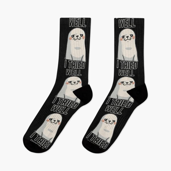 Item preview, Well I Tried - Cute Seal Design designed and sold by tellia-kallisto.