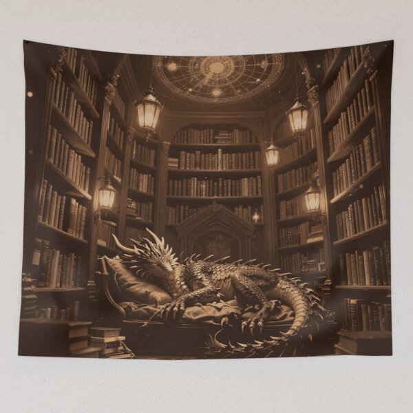 Item preview, Dragon in Library designed and sold by RandomWalker.