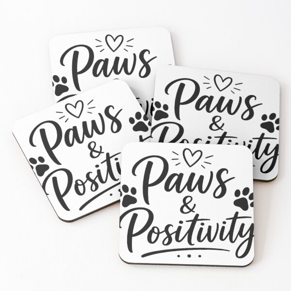 Item preview, Paws and positivity designed and sold by Side Quest Co..