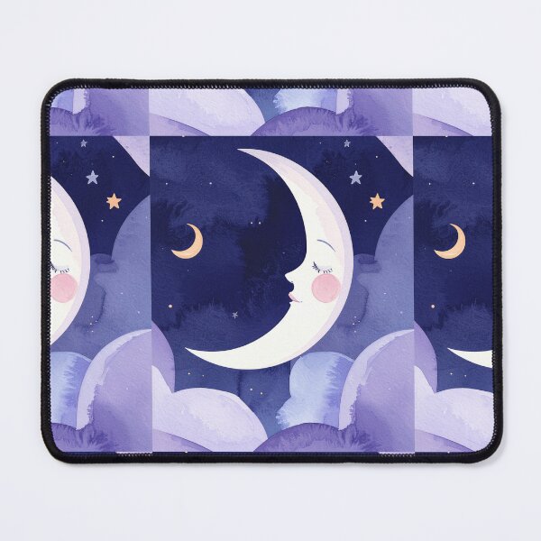 Item preview, Lonely Moon | Dreamy Celestial Watercolor Art designed and sold by DesignsByTaara.