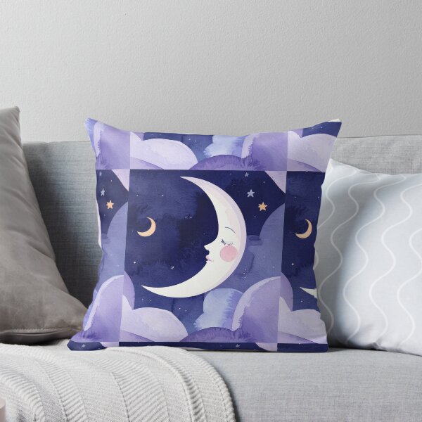 Item preview, Lonely Moon | Dreamy Celestial Watercolor Art designed and sold by DesignsByTaara.