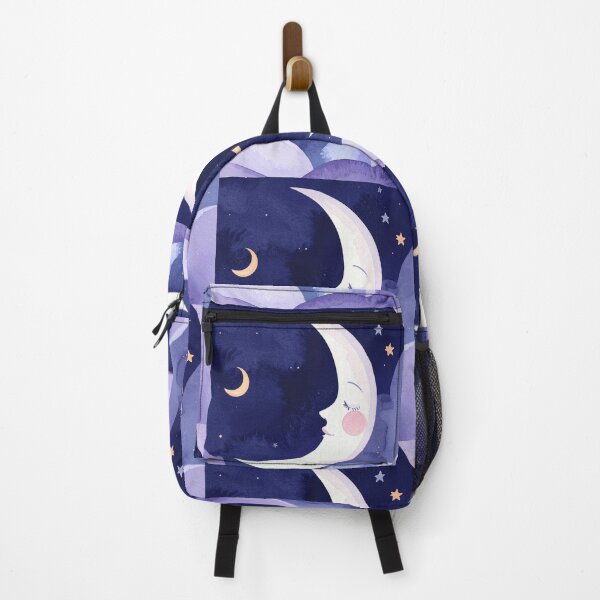 Item preview, Lonely Moon | Dreamy Celestial Watercolor Art designed and sold by DesignsByTaara.