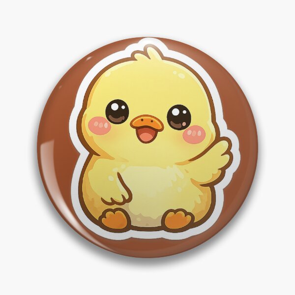 Item preview, Cute Kawaii Duck Sticker ? | Adorable Yellow Duckling Cartoon | Duck Lover Gift designed and sold by Moss & Moon Studio.