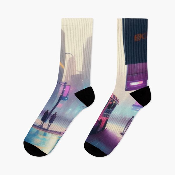 Item preview, Midnight Transit Neon Cityscape Synthwave Aesthetic designed and sold by UmSkelig834.