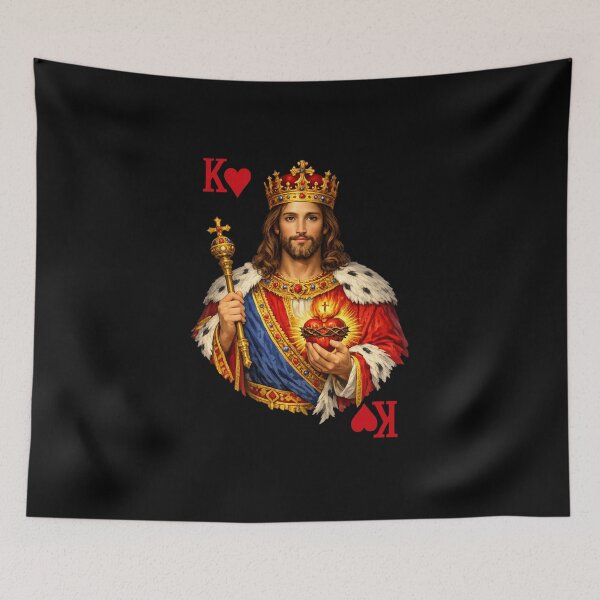 Item preview, Jesus King of Hearts designed and sold by super-think.