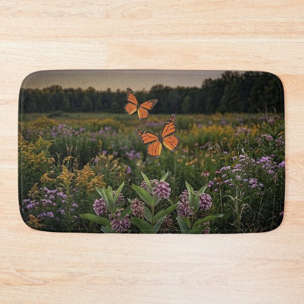 Item preview, Butterfly Over Milkweed: A Meadow Symphony designed and sold by Fei Long Design Hub.