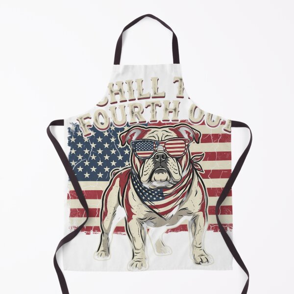 Item preview, Chill The Fourth Out Bulldog American Flag Sunglasses designed and sold by JMDesignHub.