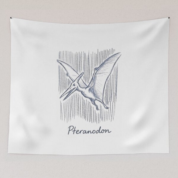 Item preview, Flying Pteranodon Pterodactyl Sketch Gothic Streetwear designed and sold by RawSauropsid.