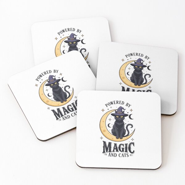 Item preview, Spooky Black Cat Witch Halloween Magic designed and sold by PixelStyle Studio.