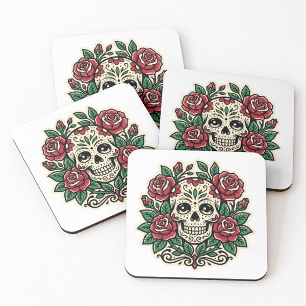 Item preview, Rose Skull Streetwear T-Shirt designed and sold by PixelStyle Studio.