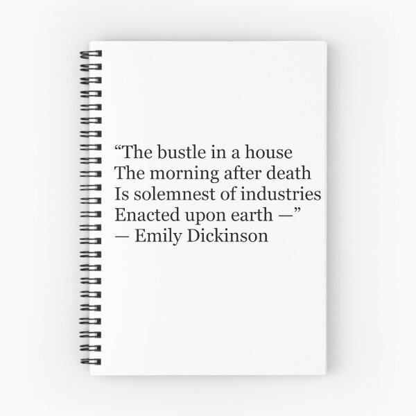 Item preview, Emily Dickinson “The Bustle in a House” Poetry Typography Print | Morning After Death Literary Quote Wall Art designed and sold by The Prose Atelier.