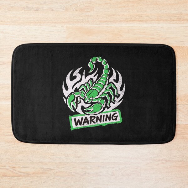 Item preview, Green Scorpion Warning Sign Wildlife Graphic designed and sold by AwesomeBeyondLimits.