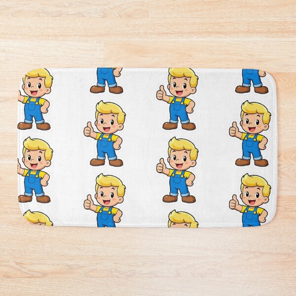 Item preview, Cute Cartoon Boy Thumbs Up Mascot Sticker designed and sold by Create Your Own Reality.
