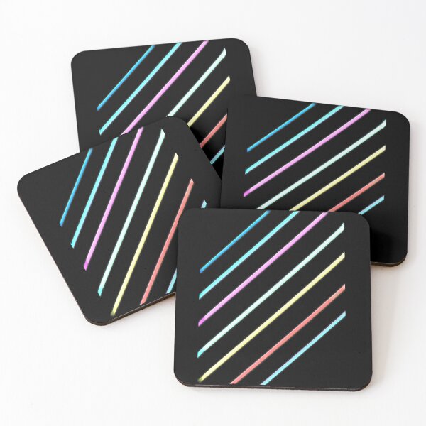 Item preview, Retro Futuristic Neon Laser Glow Stripes designed and sold by Nexus Space.