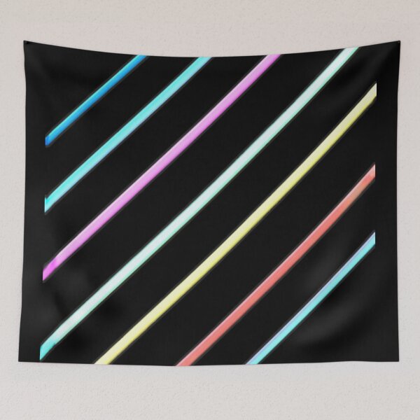 Item preview, Retro Futuristic Neon Laser Glow Stripes designed and sold by Nexus Space.