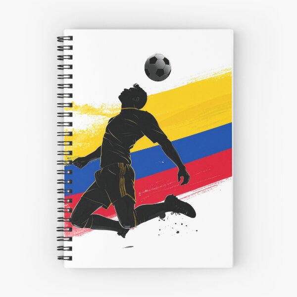 Item preview, Colombia Soccer Player Art — Colombian Football Flag Action Fan Print designed and sold by icemanphotos.