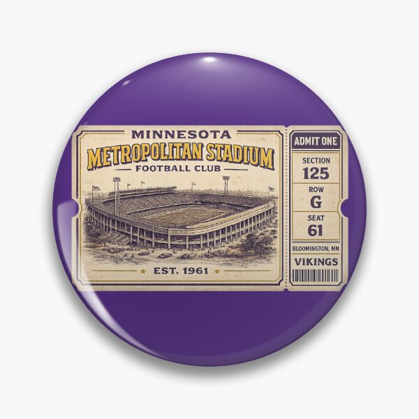 Item preview, Metropolitan Stadium Vintage Ticket Shirt, Minnesota Football Club Retro Stadium Tee designed and sold by GhostDawgs.