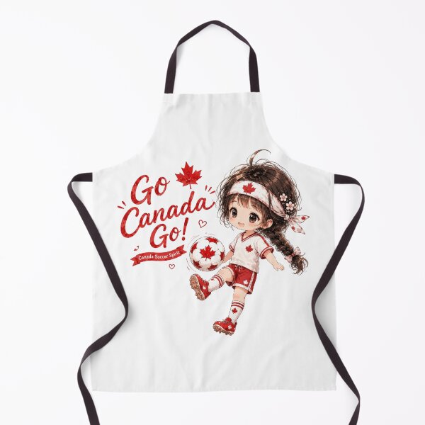 Item preview, Go Canada Go! Cute Soccer Girl Tinia Fan Art | 前進加拿大!Tinia 足球少女:2026溫哥華應援水彩插畫 designed and sold by Tingmade Studio.