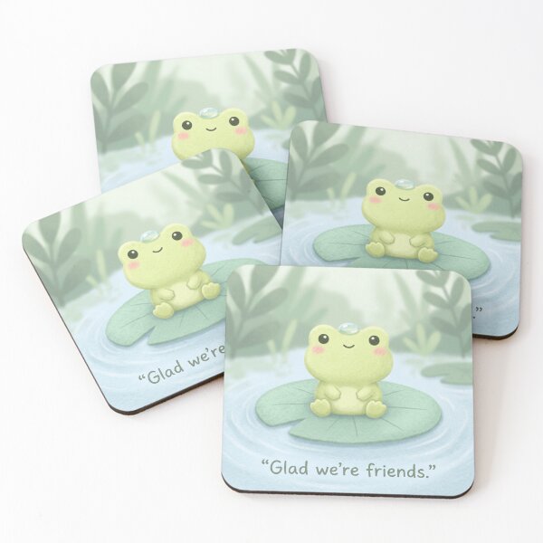 Item preview, Glad We’re Friends Frog Shirt | Cute Kawaii Frog Friendship Design designed and sold by DmaarGroup.