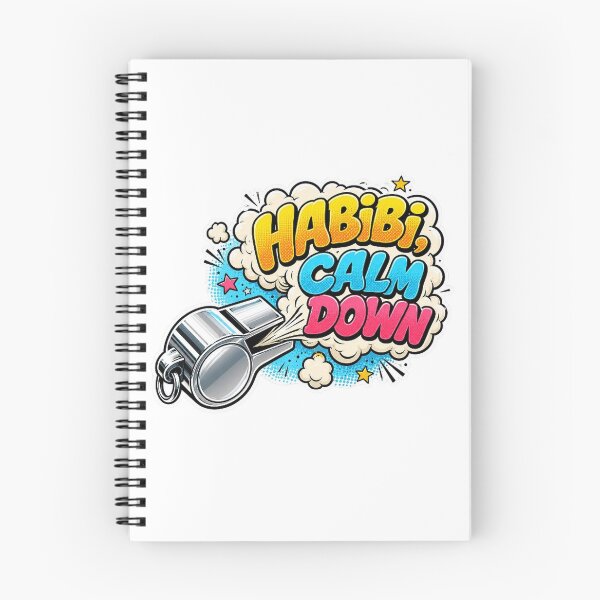Item preview, Habibi Calm Down Whistle Sticker – Funny Referee Humor Design designed and sold by RDcollections.