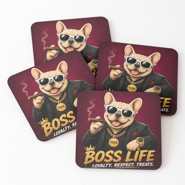 Item preview, Funny French Bulldog Boss Life designed and sold by MischiefPaws.
