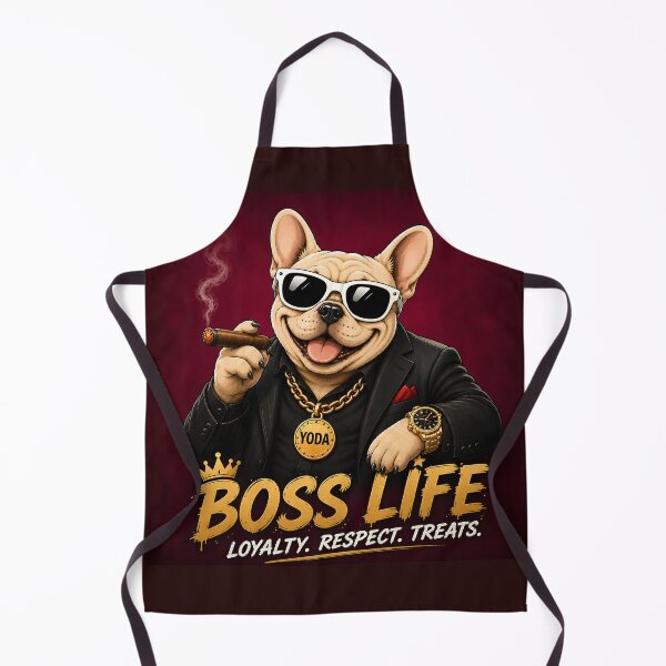 Item preview, Funny French Bulldog Boss Life designed and sold by MischiefPaws.
