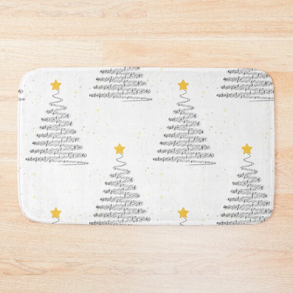 Item preview, Musical Christmas Tree (black on white) designed and sold by Boy and Belugee.