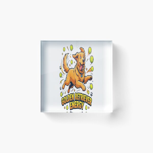 Item preview, Golden Retriever Energy Funny Dog Lover Tennis Ball Gift designed and sold by ClaussShop.