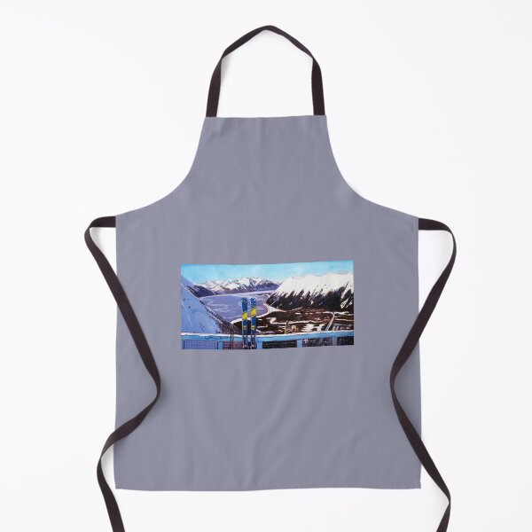 Item preview, Alaska Skiing Shirt, Downhill Skis, Gift for Skier, Girdwood, Mt. Alyeska, Gift for Alaskan, Skiing Art, Skis Art designed and sold by Scott Clendaniel.