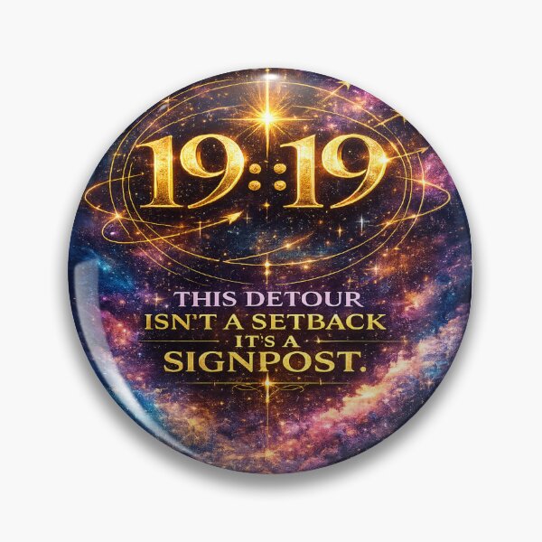 Item preview, 19:19 Cosmic Signpost Motivation Art designed and sold by HiteshArt111.