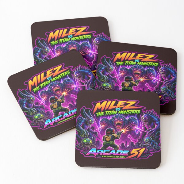 Item preview, Milez vs The Titan Monsters designed and sold by Arcade51az.