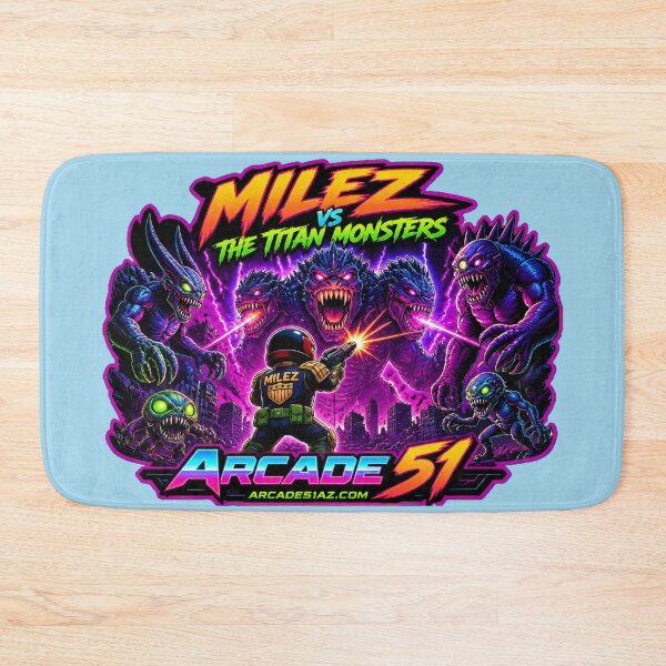 Item preview, Milez vs The Titan Monsters designed and sold by Arcade51az.