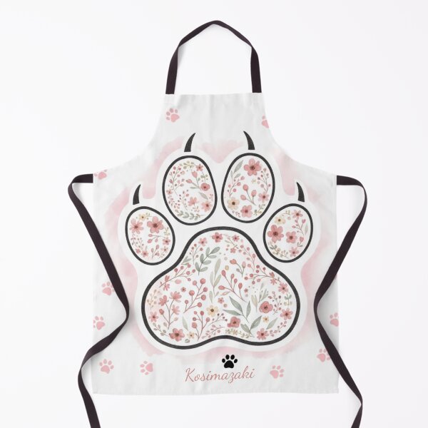 Item preview, Floral Cat Paw — Wildflower Botanical Watercolor — Kosimazaki Cat Lover Gift designed and sold by kosimazaki.