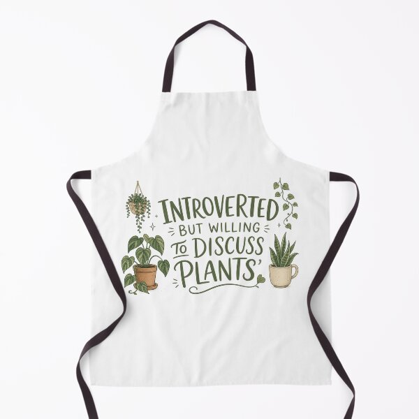 Item preview, Introverted but Willing to Discuss Plants Funny Plant Lover Typography Tee Sticker Gift designed and sold by sharifex.