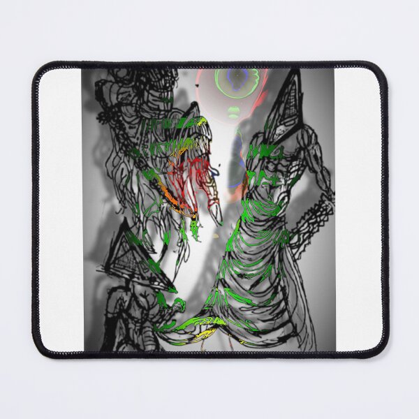 Item preview, Silent Torment Pyramid Head Horror Art designed and sold by lusiaMaraArt.