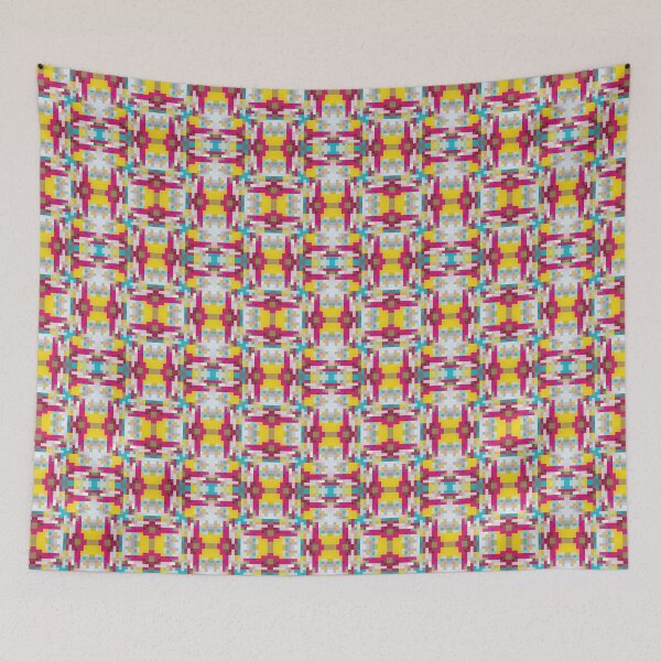 Item preview, Colorful Pixel Pop Pattern | Retro Digital Geometric Design designed and sold by Helmina Groper.