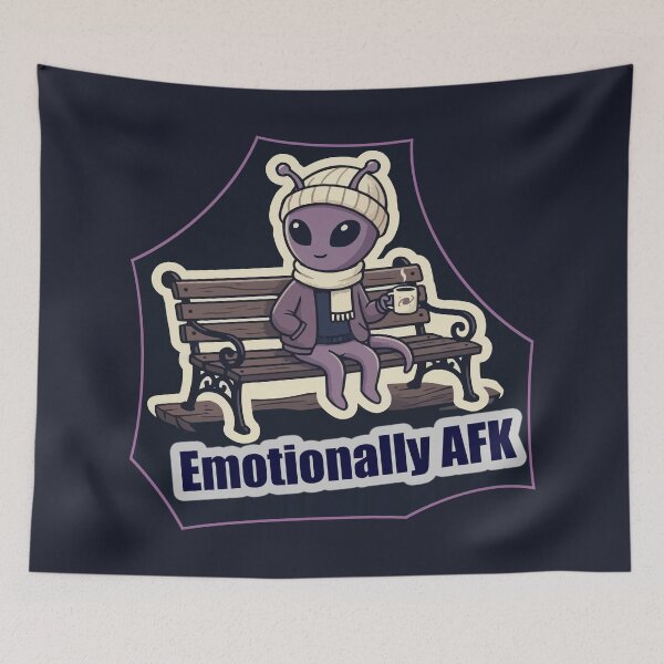 Item preview, Emotionally AFK designed and sold by QuietNovaShop.