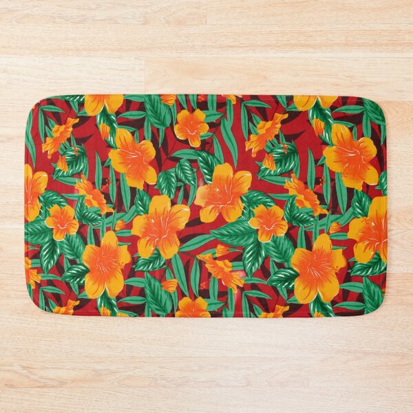 Item preview, Vibrant Tropical Hibiscus Floral Seamless Pattern designed and sold by CoolGTees.
