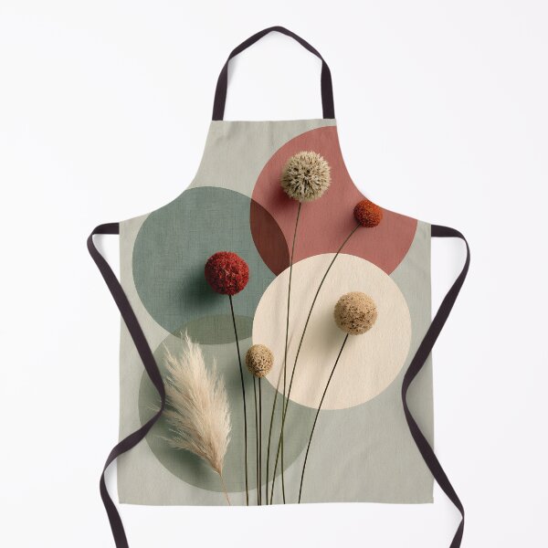 Item preview, Abstract Dried Flowers Boho Geometric Earth Tones designed and sold by daila70.