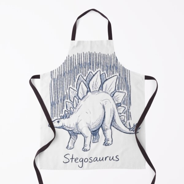 Item preview, Classic Stegosaurus Sketch Vintage Blue Line Art designed and sold by RawSauropsid.